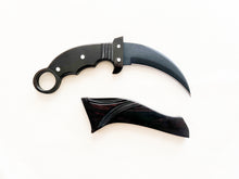 Load image into Gallery viewer, Forged Sharpened Karambit with Tactical Black Cerakote Finish — (Item #1014)