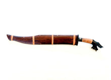 Load image into Gallery viewer, Hand-Forged Itak (Talibung Style) – Carabao Horn Handle & Mahogany Scabbard, Indigenous Made