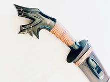 Load image into Gallery viewer, Hand-Forged Itak (Talibung Style) – Carabao Horn Handle & Mahogany Scabbard, Indigenous Made