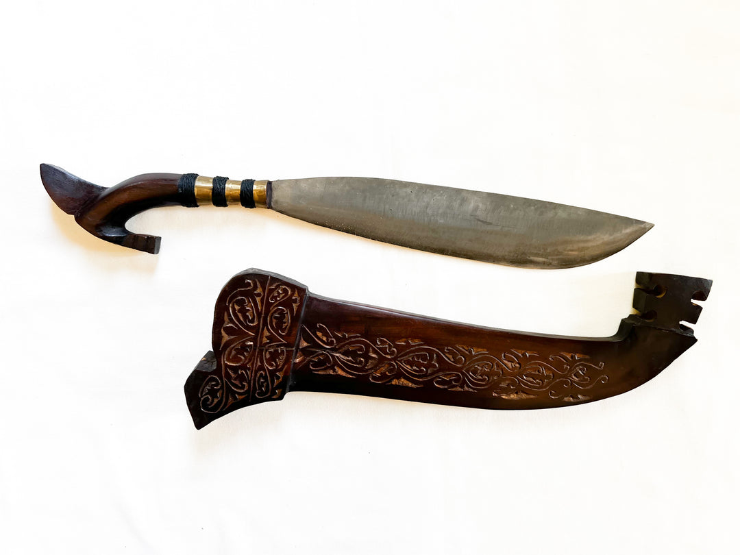 Native Compact Barong · Carved Floral Scabbard | 0016