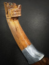 Load image into Gallery viewer, Hand-Forged Visayan Itak Tribal Carved Handle &amp; Scabbard (Item# 1003) - Sharpened
