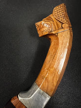Load image into Gallery viewer, Hand-Forged Visayan Itak Tribal Carved Handle &amp; Scabbard (Item# 1003) - Sharpened
