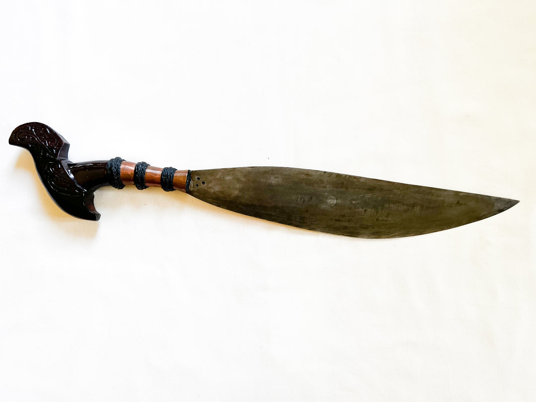 Native Barong · Sculpted Hilt & Scroll Carving | 0013