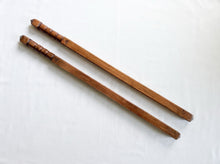Load image into Gallery viewer, Pair of Tiger Kamagong War Sticks 3.0 full-length view
